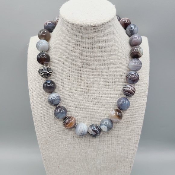 David Yurman Statement Couture Necklace With Agate And Moonstone - Picture 1 of 7